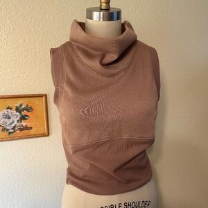 NWT Maeve Tank Top Turtleneck Sweater Size Medium in Mauve